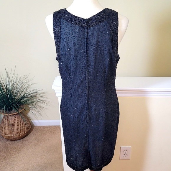 Vtg. Laurence Kazar Silk Chiffon Dress - Picture 6 of 8